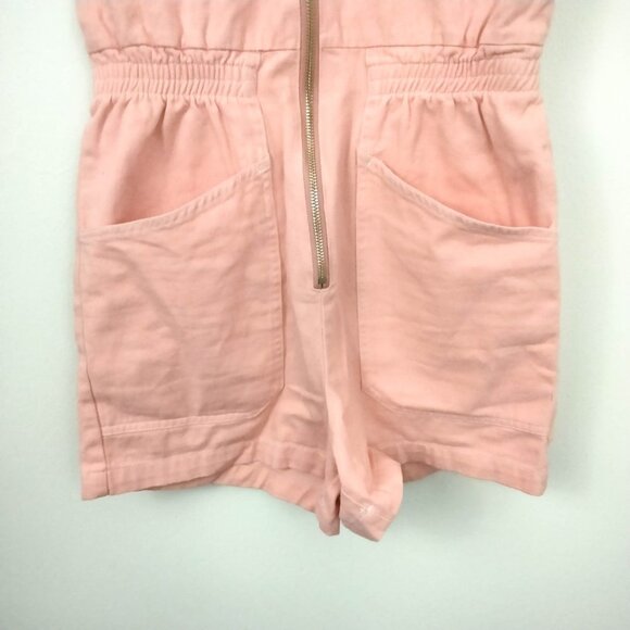 L.F. Markey Danny Playsuit in Coral Pink 4 - Picture 5 of 8